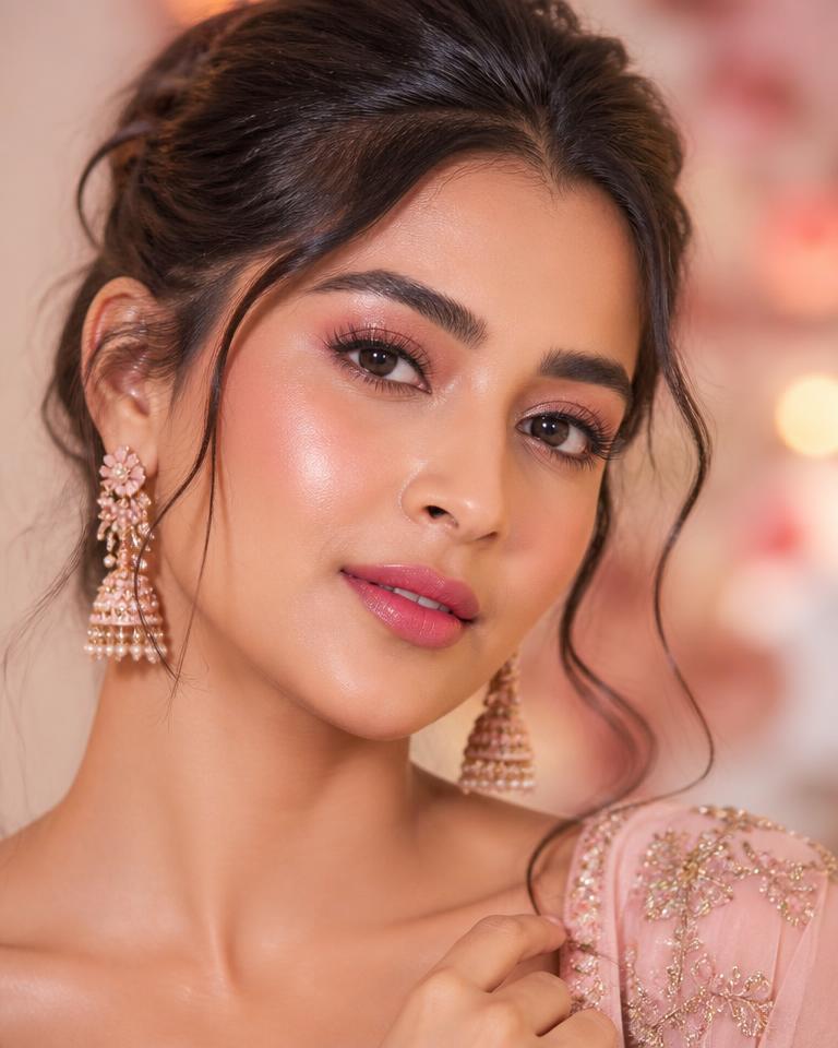 Luminous HD party makeup with radiant skin